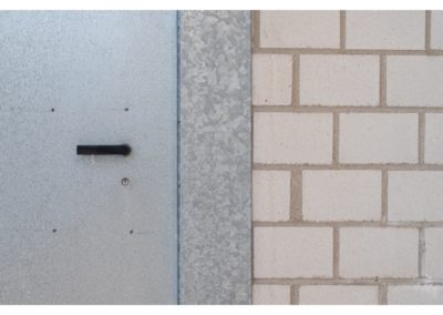 Detail der Baustellentür